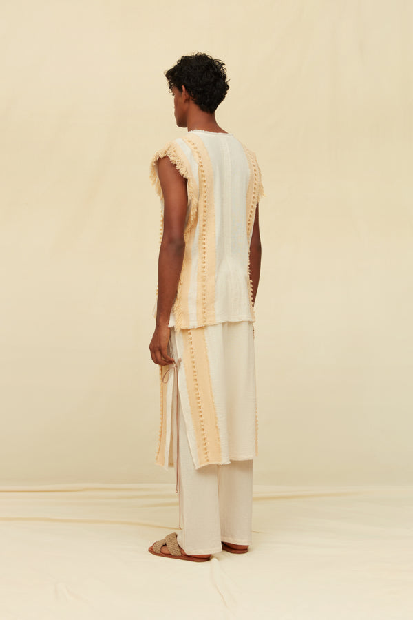 Varek Shirt Cotton Jute - Natural / Almond Milk