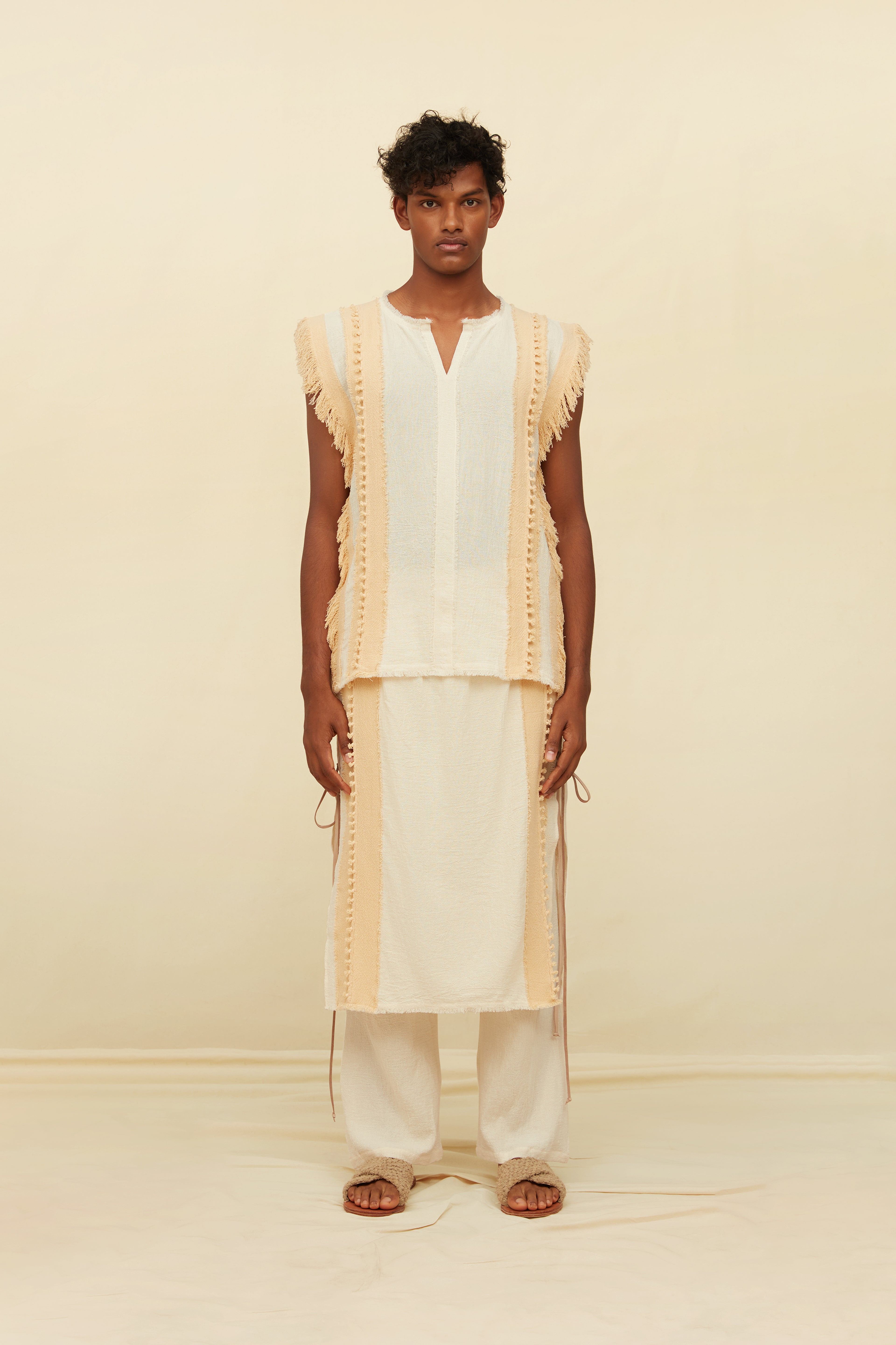 VAREK SHIRT - NATURAL / ALMOND MILK