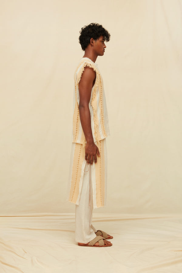 Varek Shirt Cotton Jute - Natural / Almond Milk