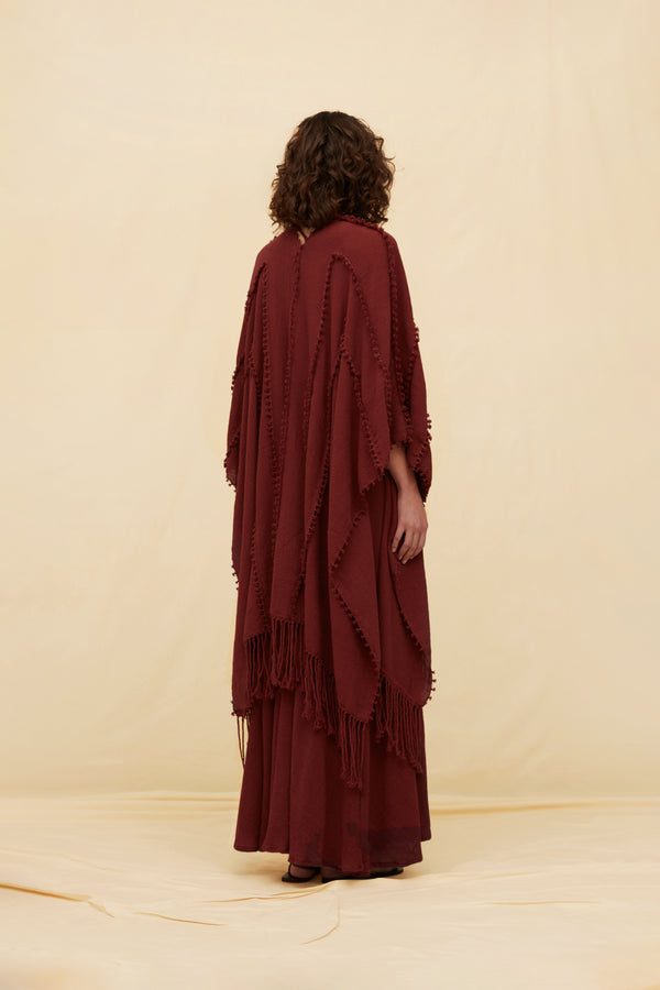 Yalchen Knots Cape Cotton Jute - Ruby Wine