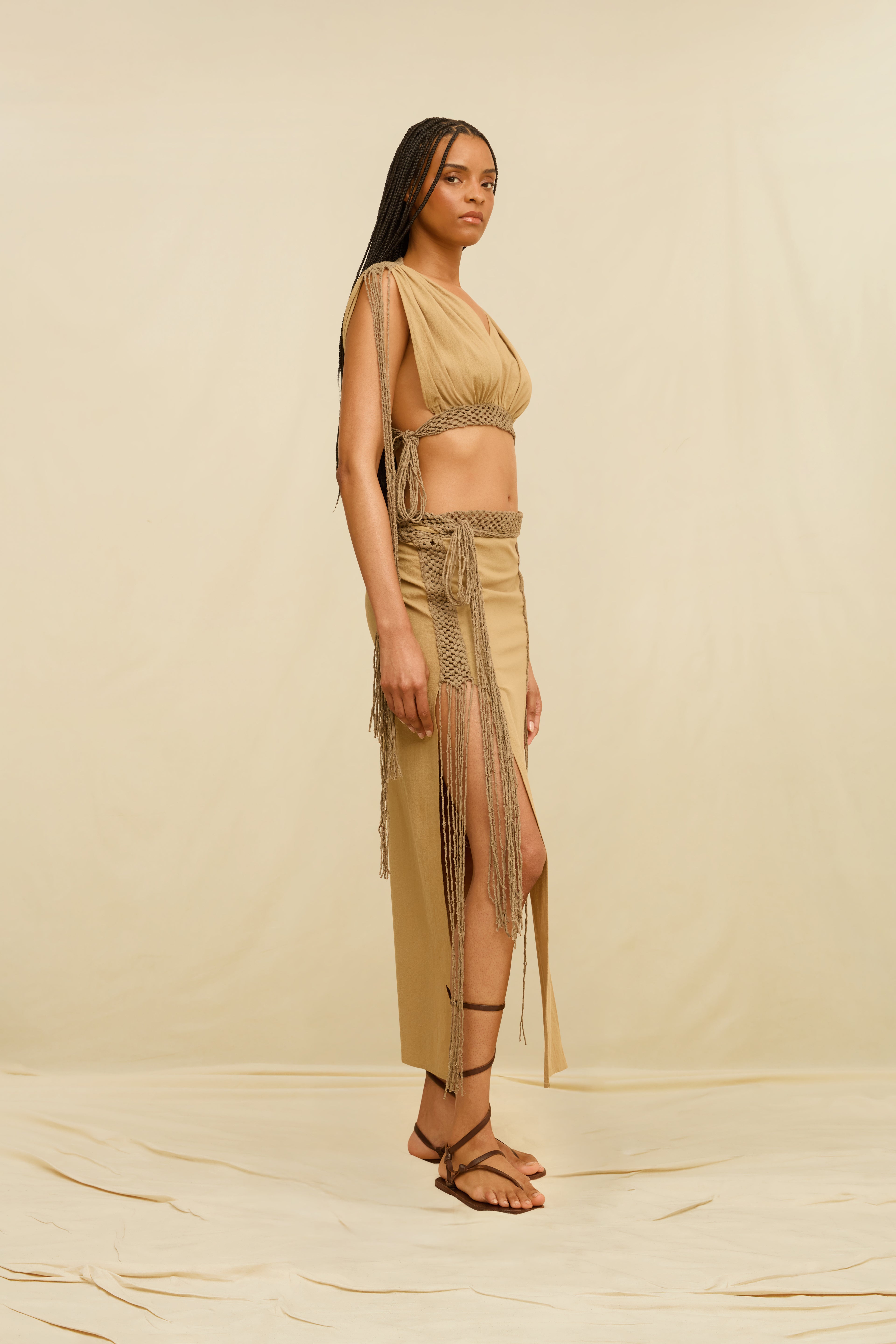 ZIVEN SKIRT - SEPIA