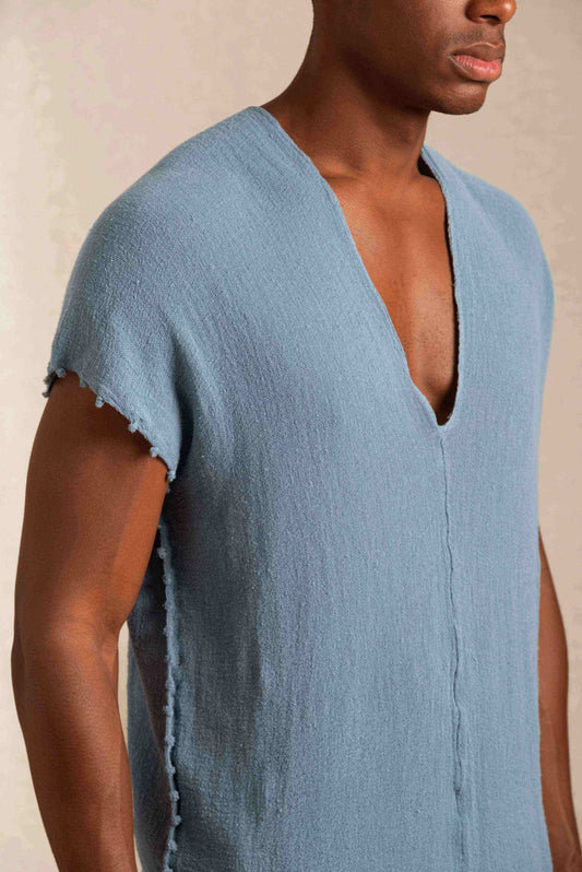 ACOATL SHIRT - BLUE HEAVEN