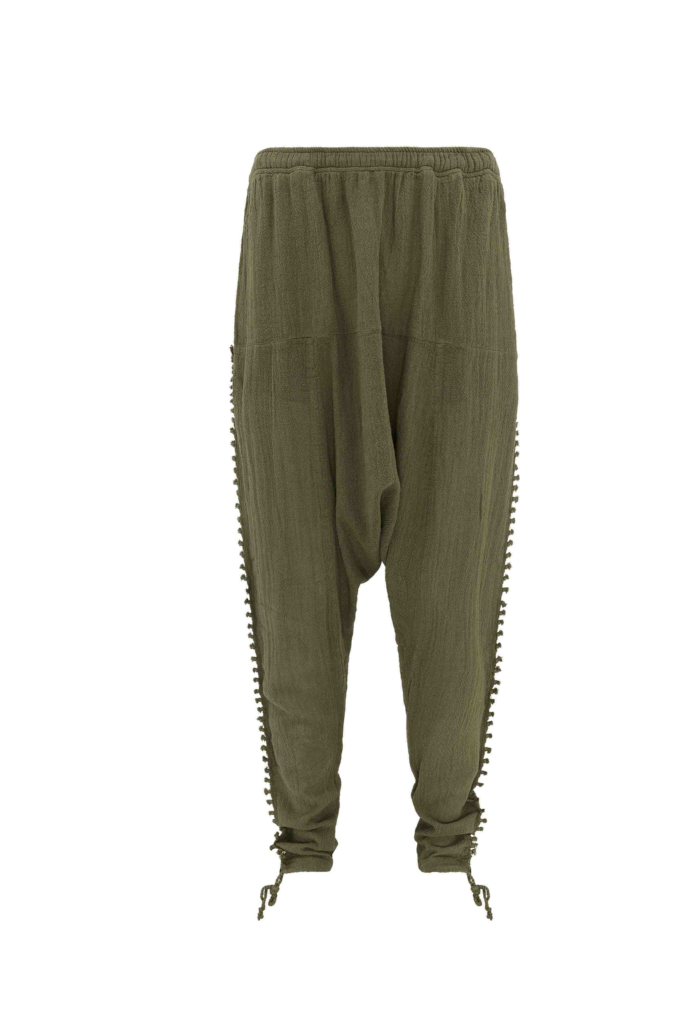 AH MUN LARGE PANTS - OLIVE
