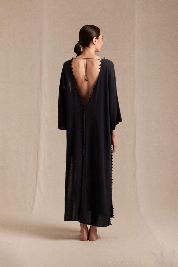 Akatek Dress Cotton Jute - Black