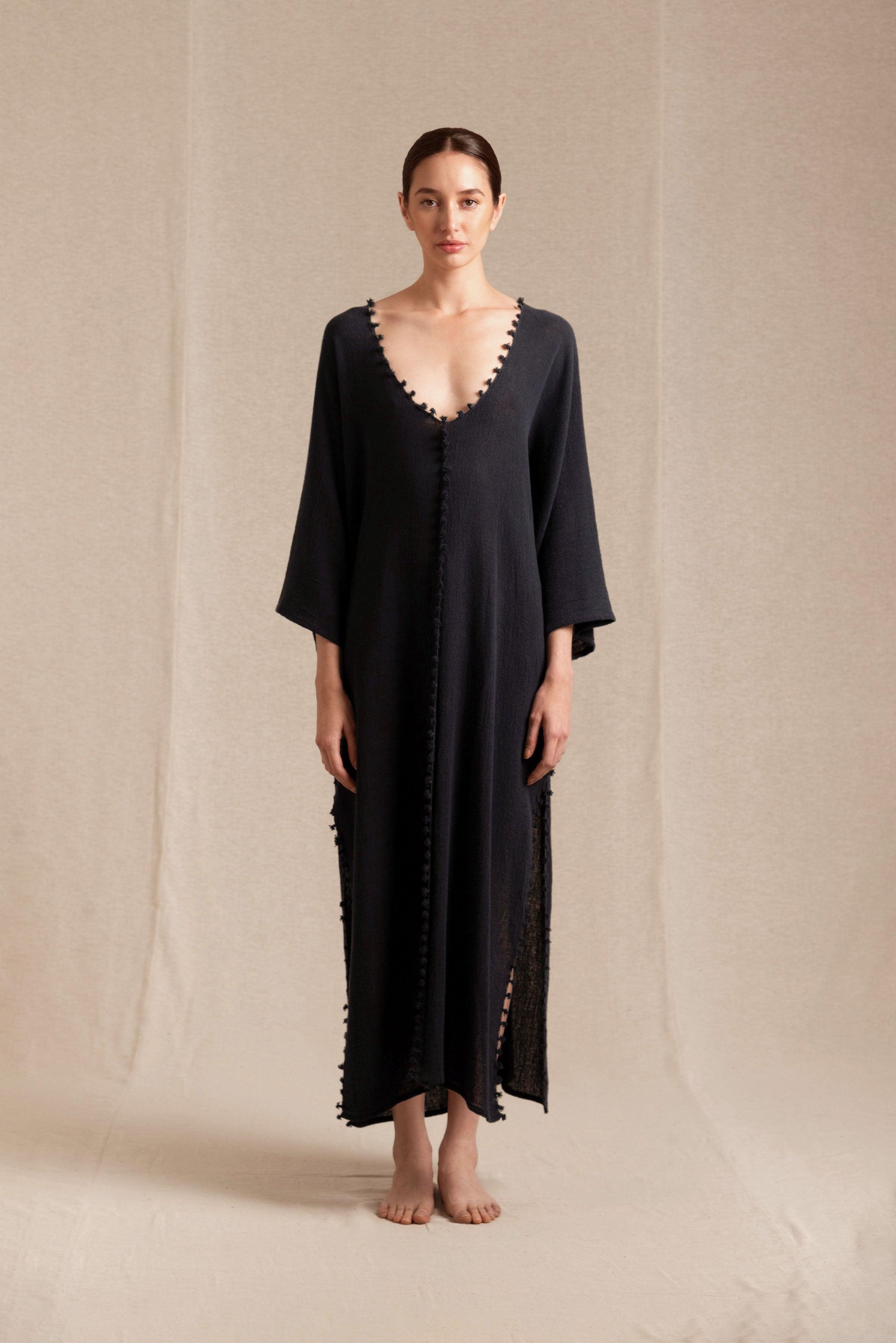 Akatek Dress Cotton Jute - Black