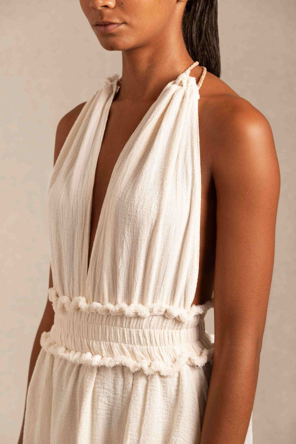 Alak Dress Cotton Gauze - Natural