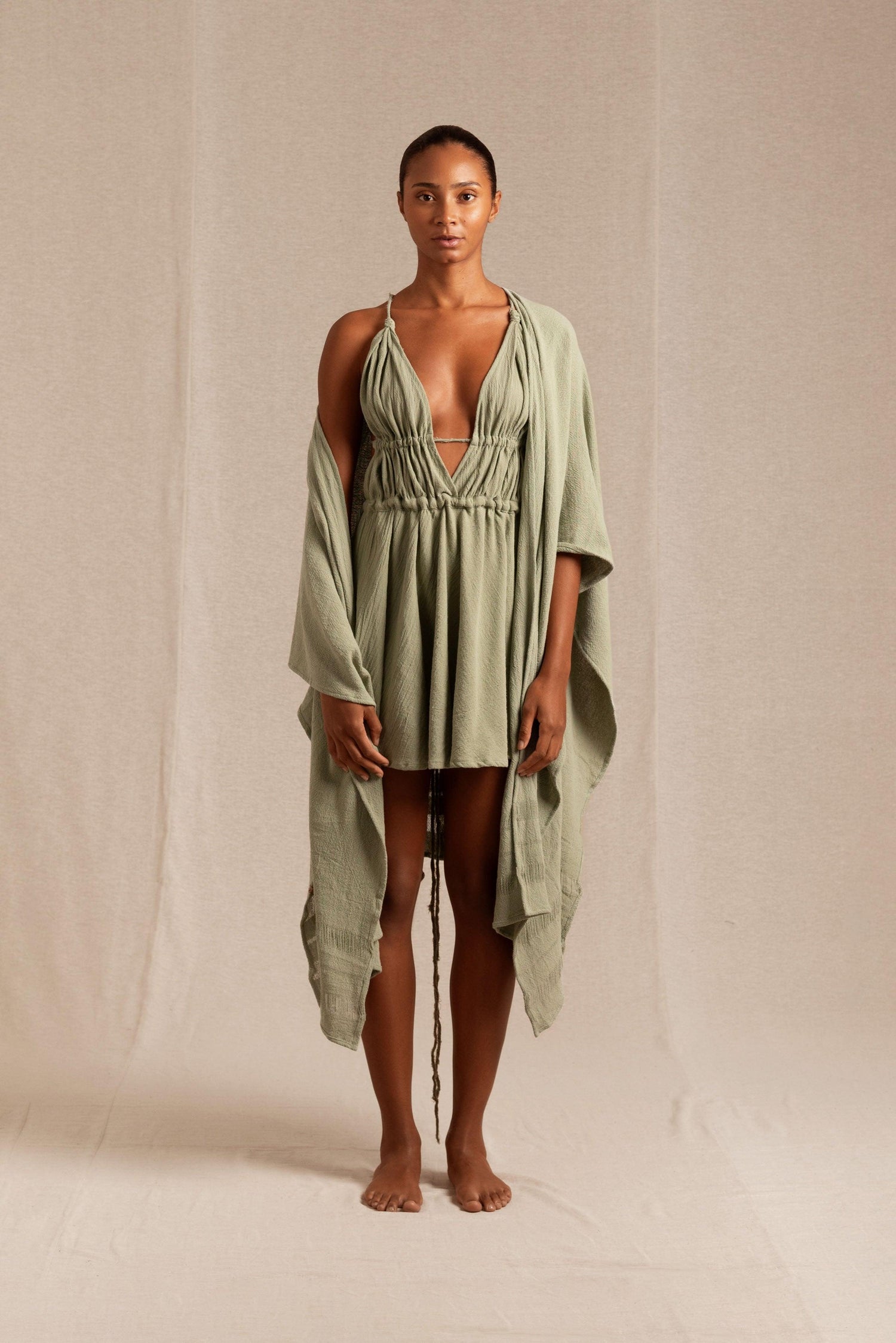 IKAL CAPE - SAGE GREEN Hover Image