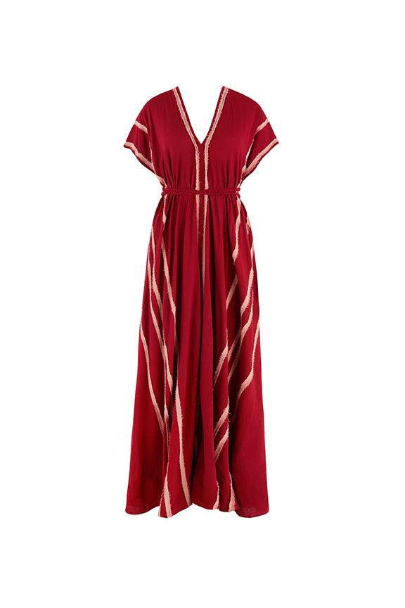 BAYAT DRESS - CHERRY / DESERT ROSE