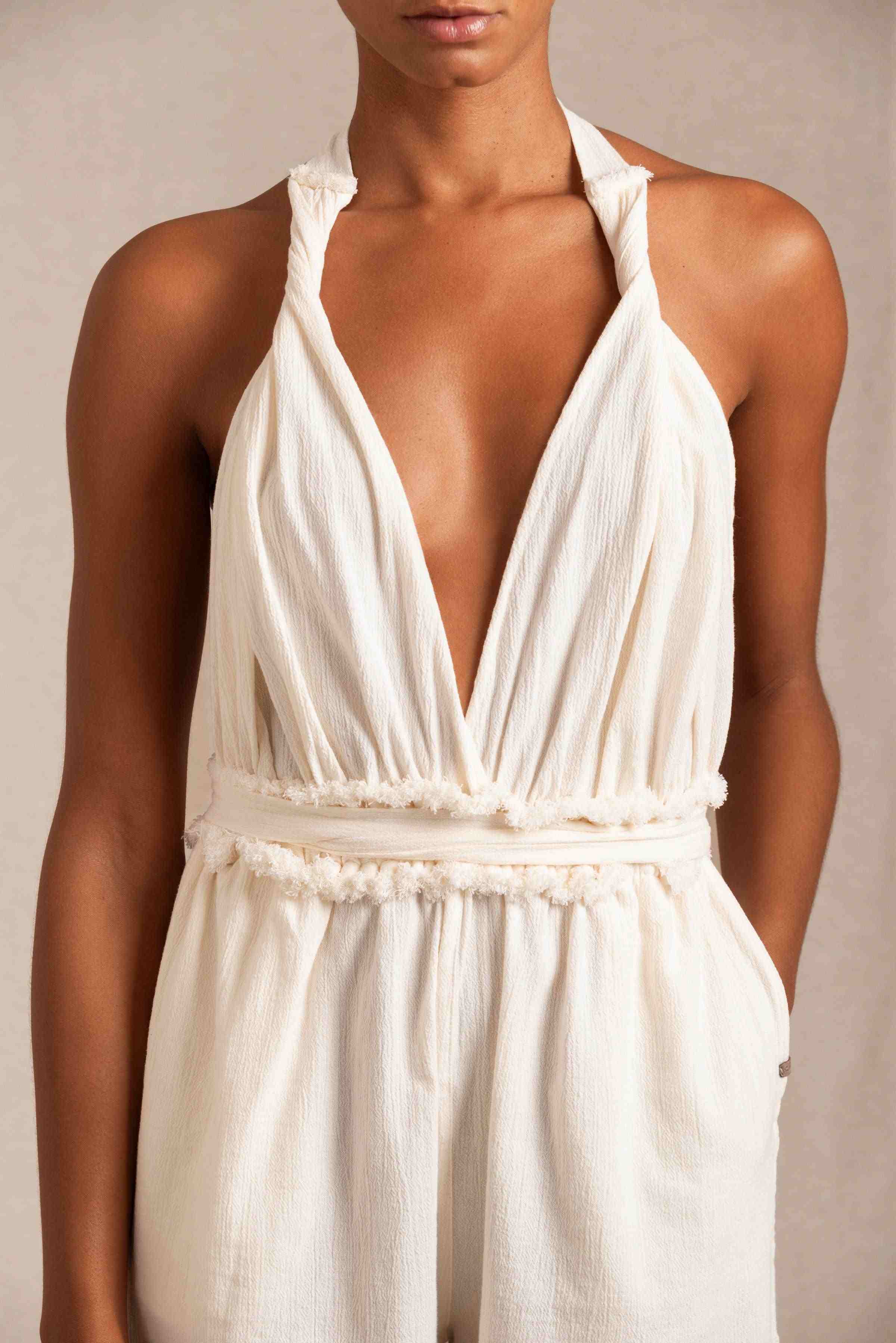 BEKECH JUMPSUIT - NATURAL