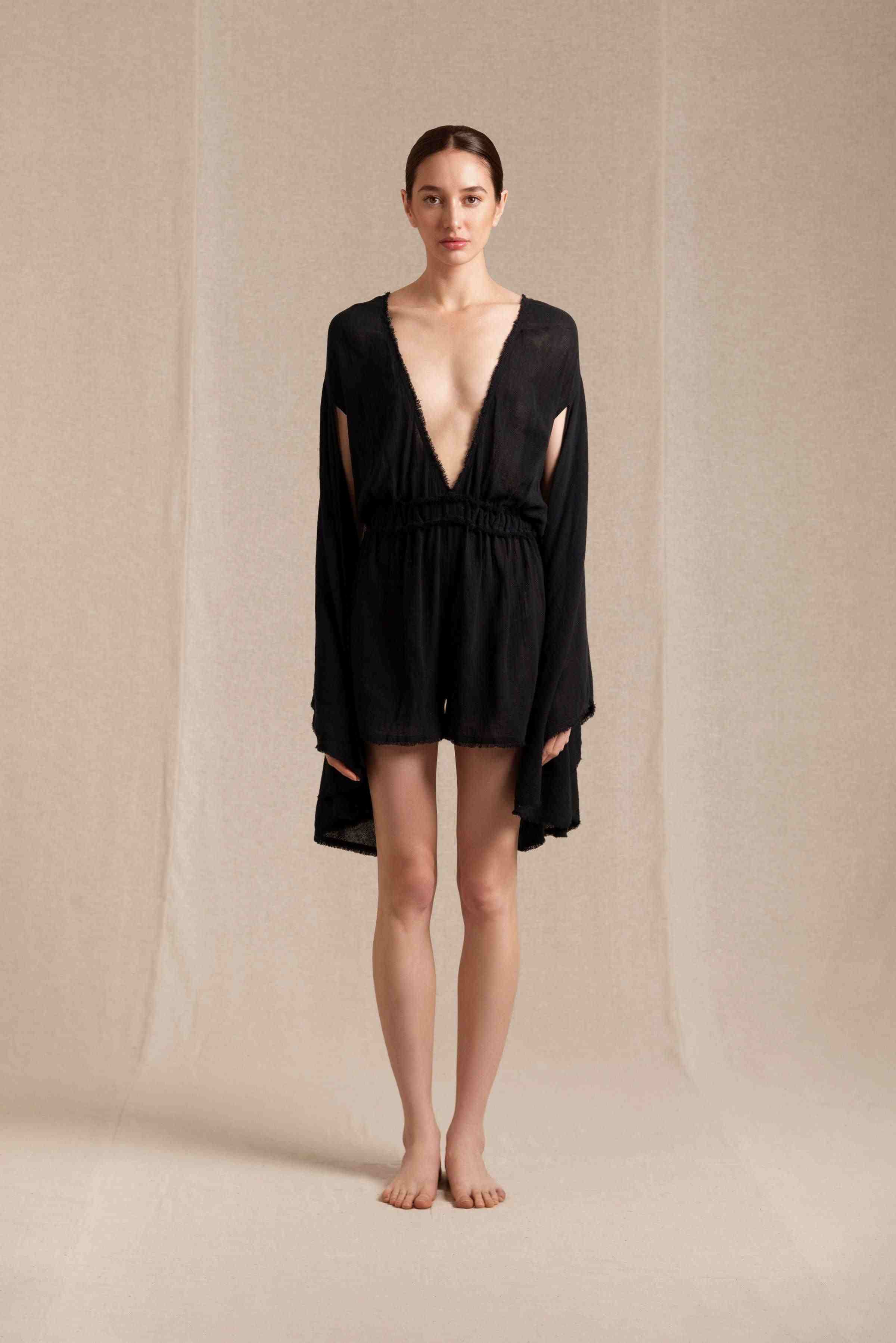 Bikix Jumpsuit Cotton Gauze - Black