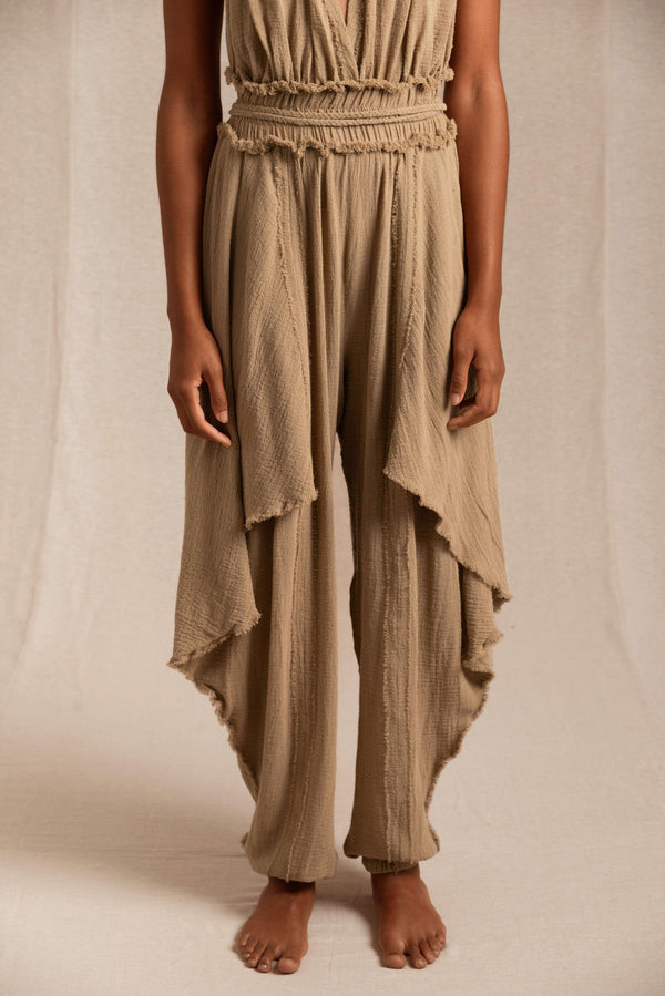 Chable Jumpsuit Cotton Gauze - Sepia Tint