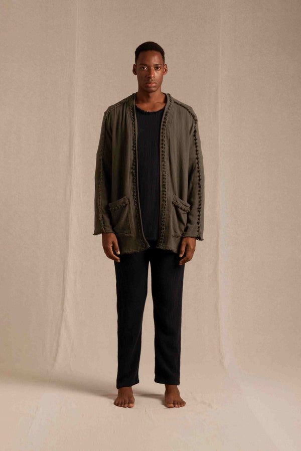 Chuum Vest Cotton Jute - Slate Black
