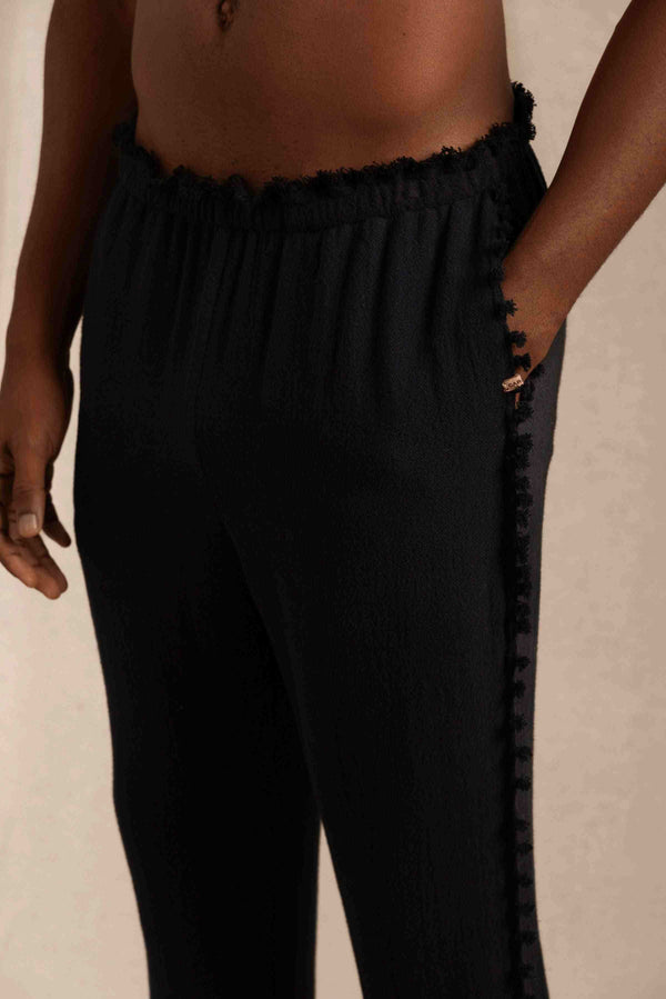Haab Pants Cotton Jute - Black