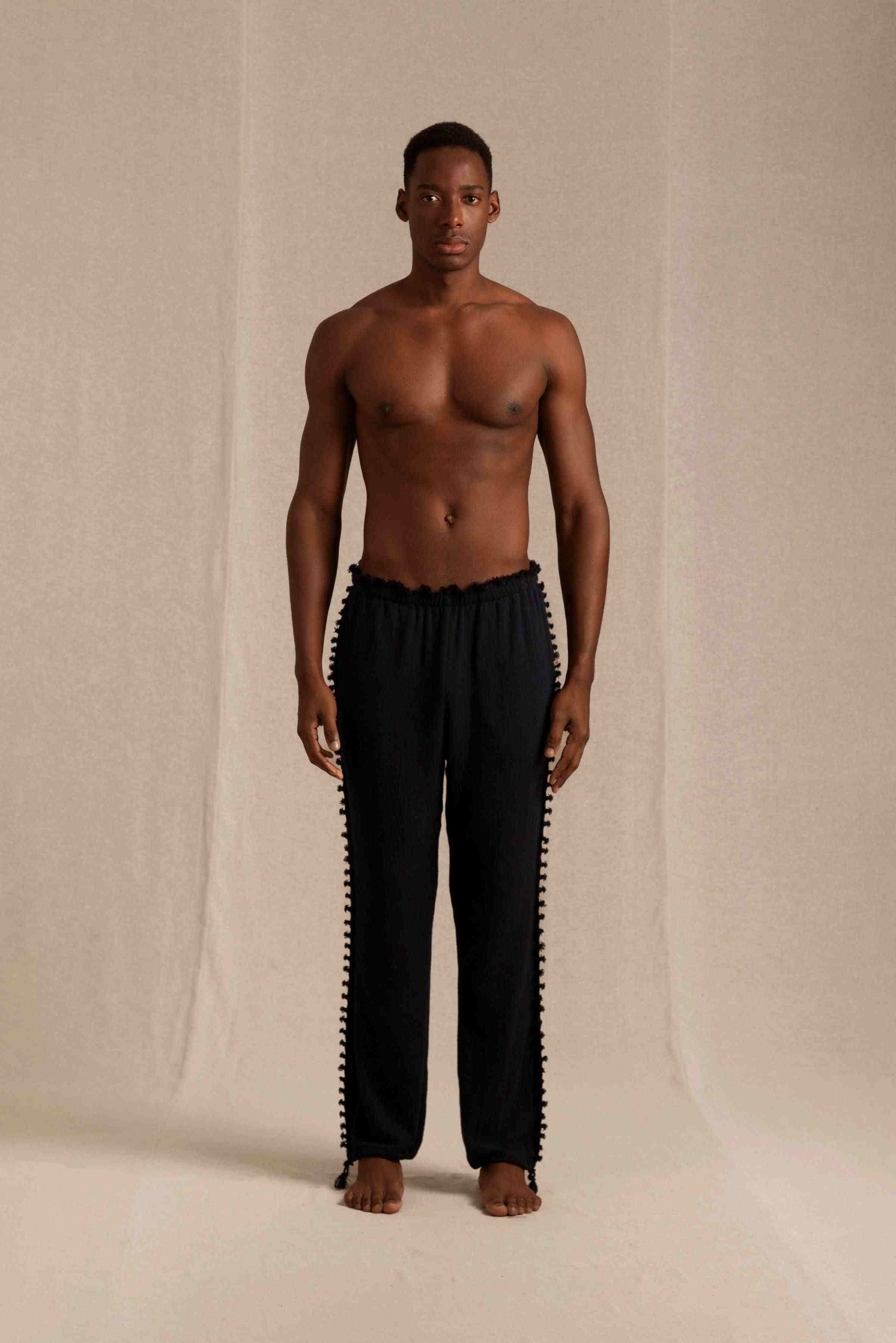 Haab Pants Cotton Jute - Black