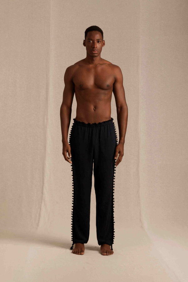 Haab Pants Cotton Jute - Black