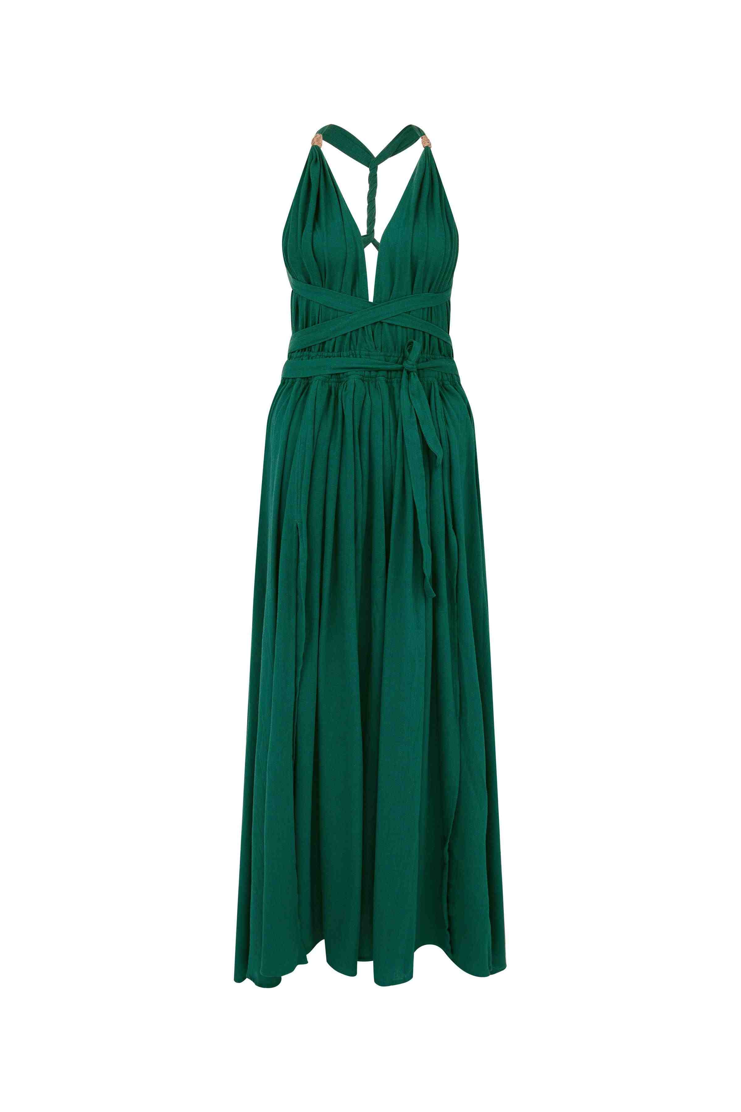 HERA DRESS - ALPINE GREEN