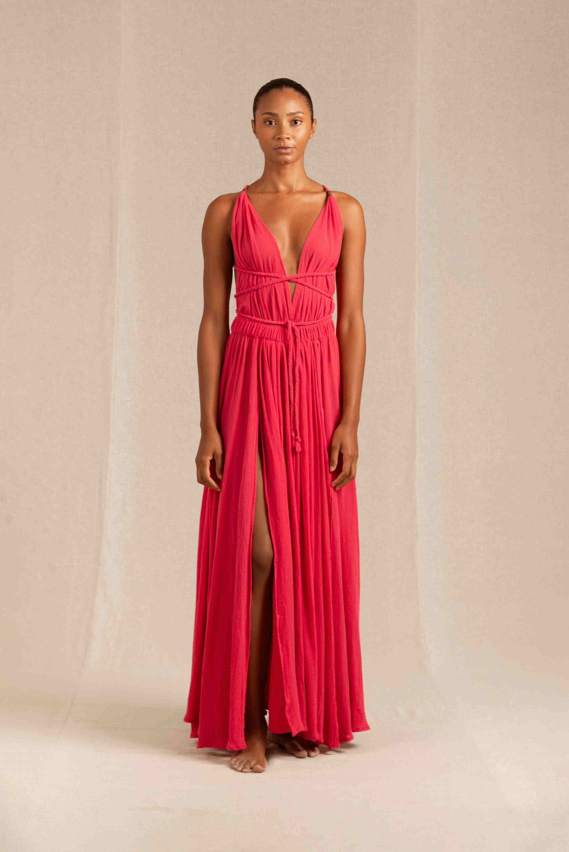 HERA GAUZE DRESS - VIRTUAL PINK