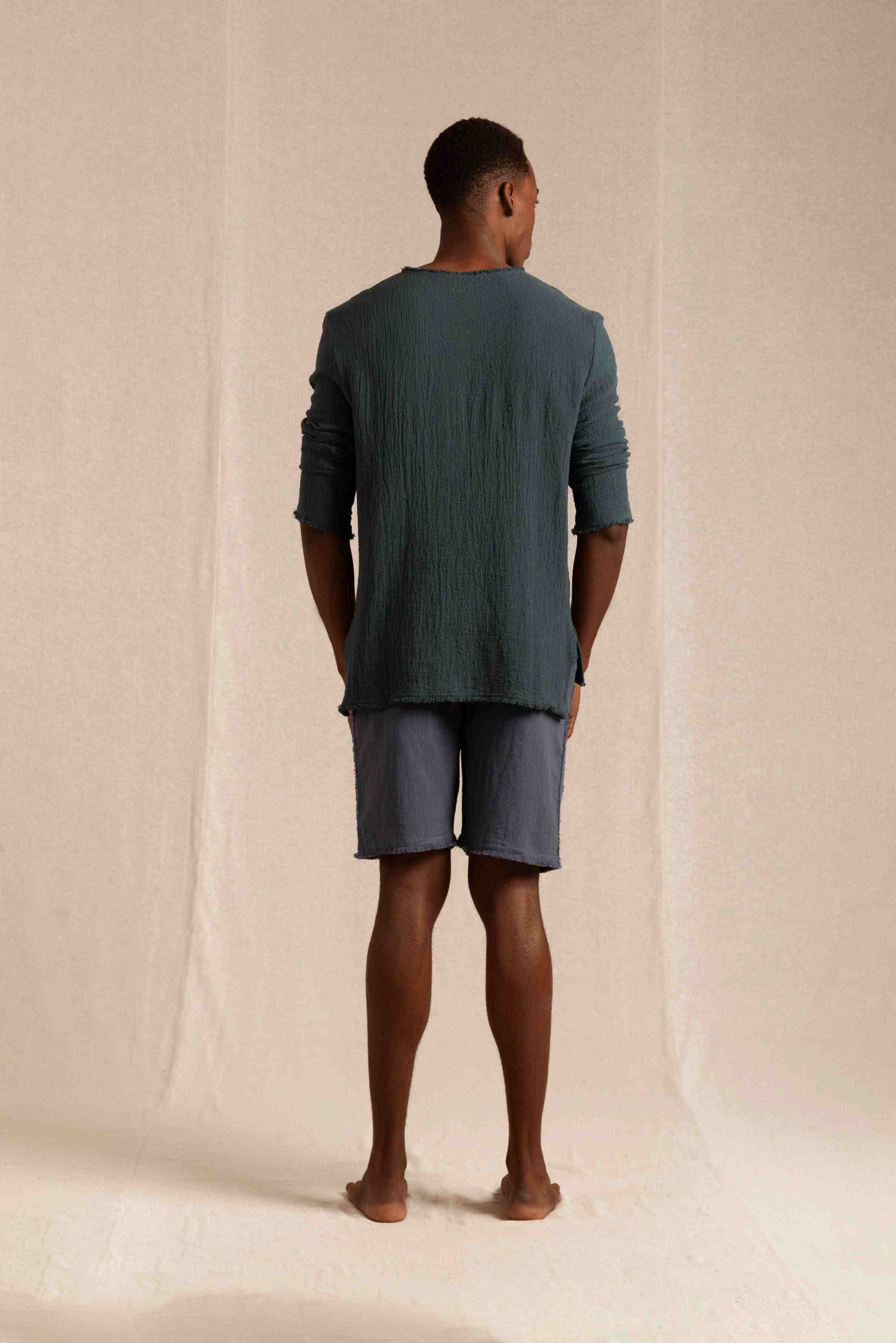 Hubiku Shirt Cotton Jute - Hunter Green