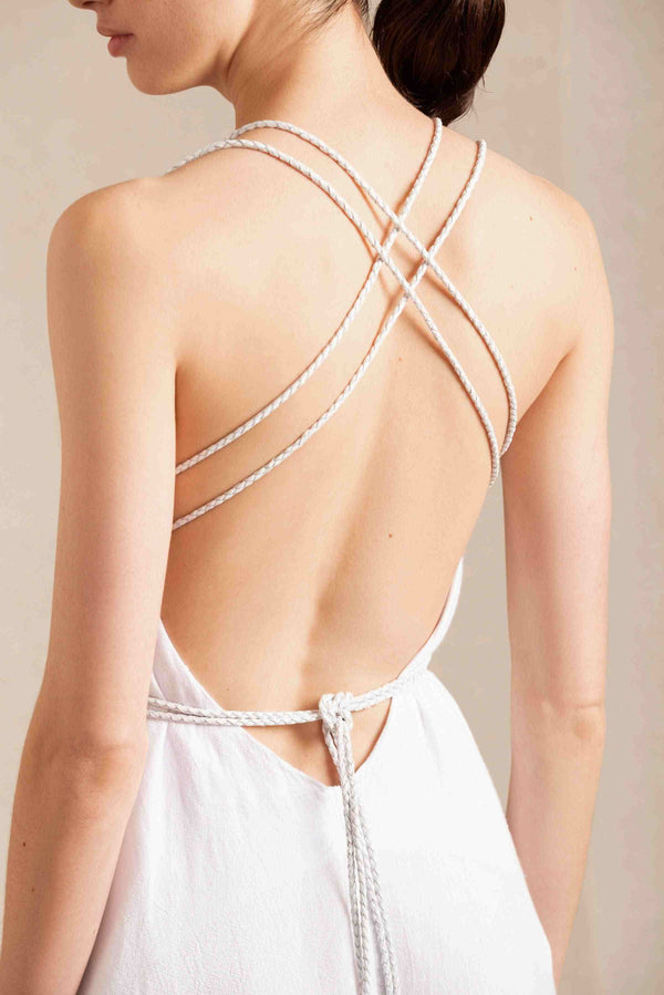 Kawsay Dress Artisanal Cotton - White