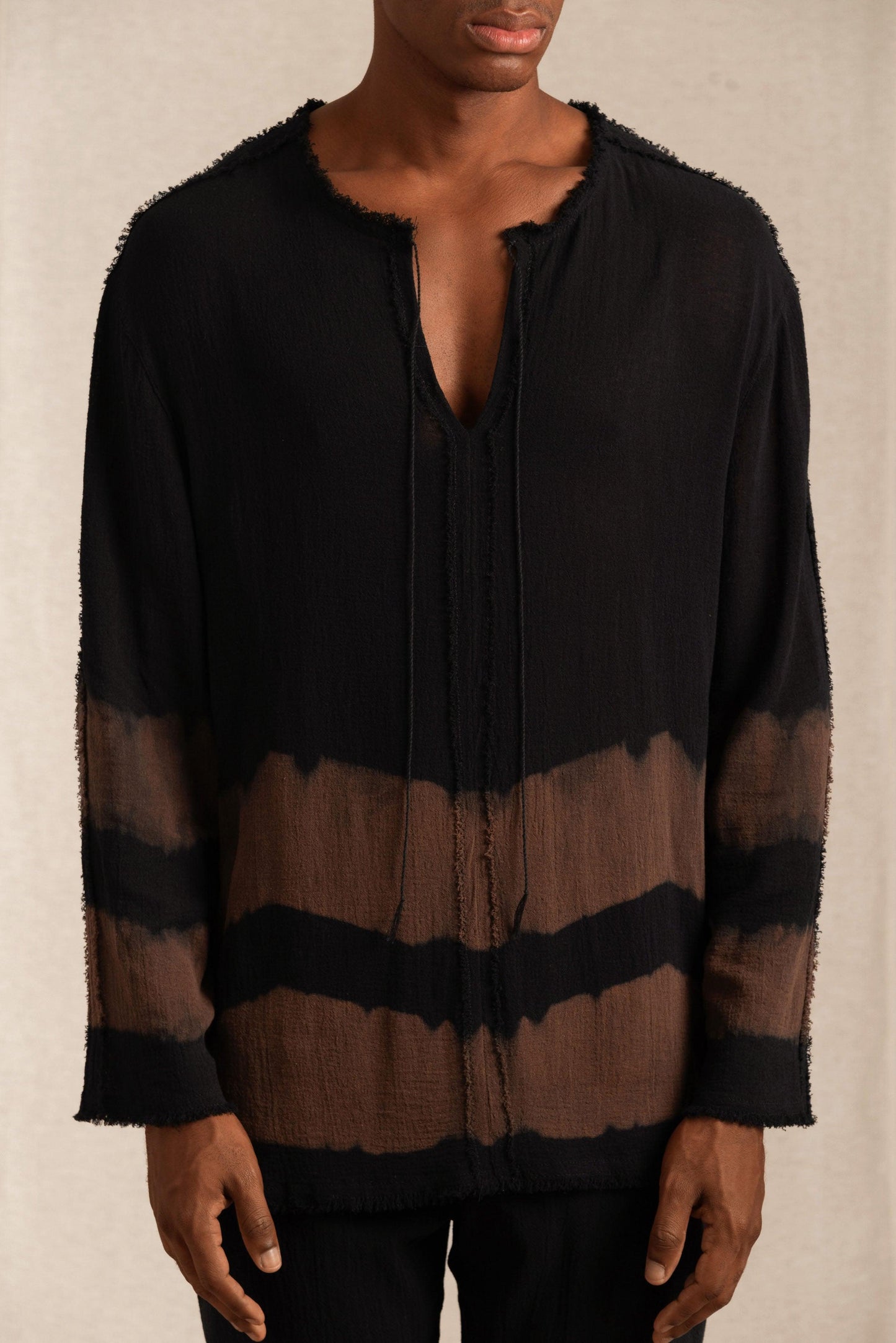 KAXIL SHIRT - BLACK TIE DYE