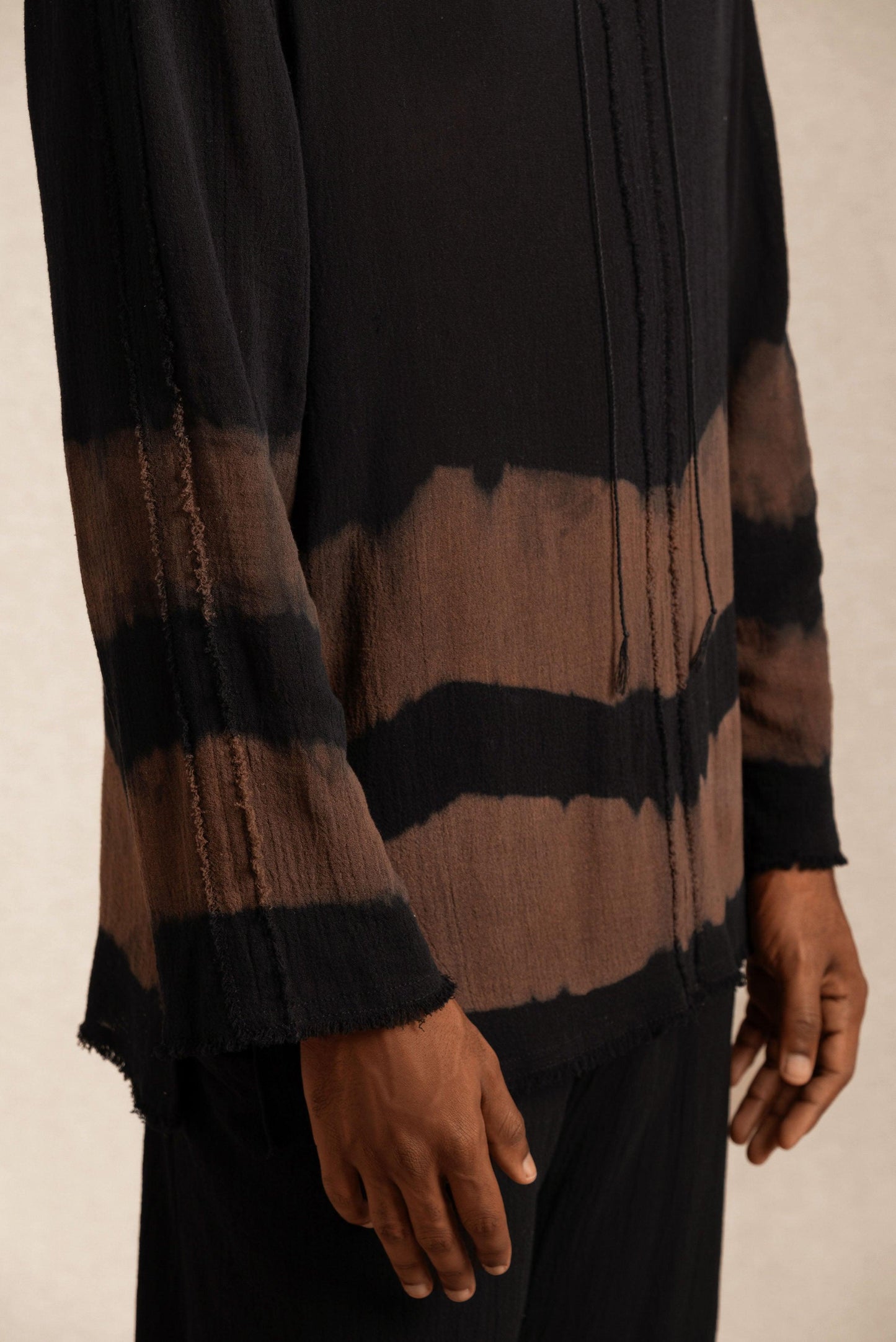 KAXIL SHIRT - BLACK TIE DYE