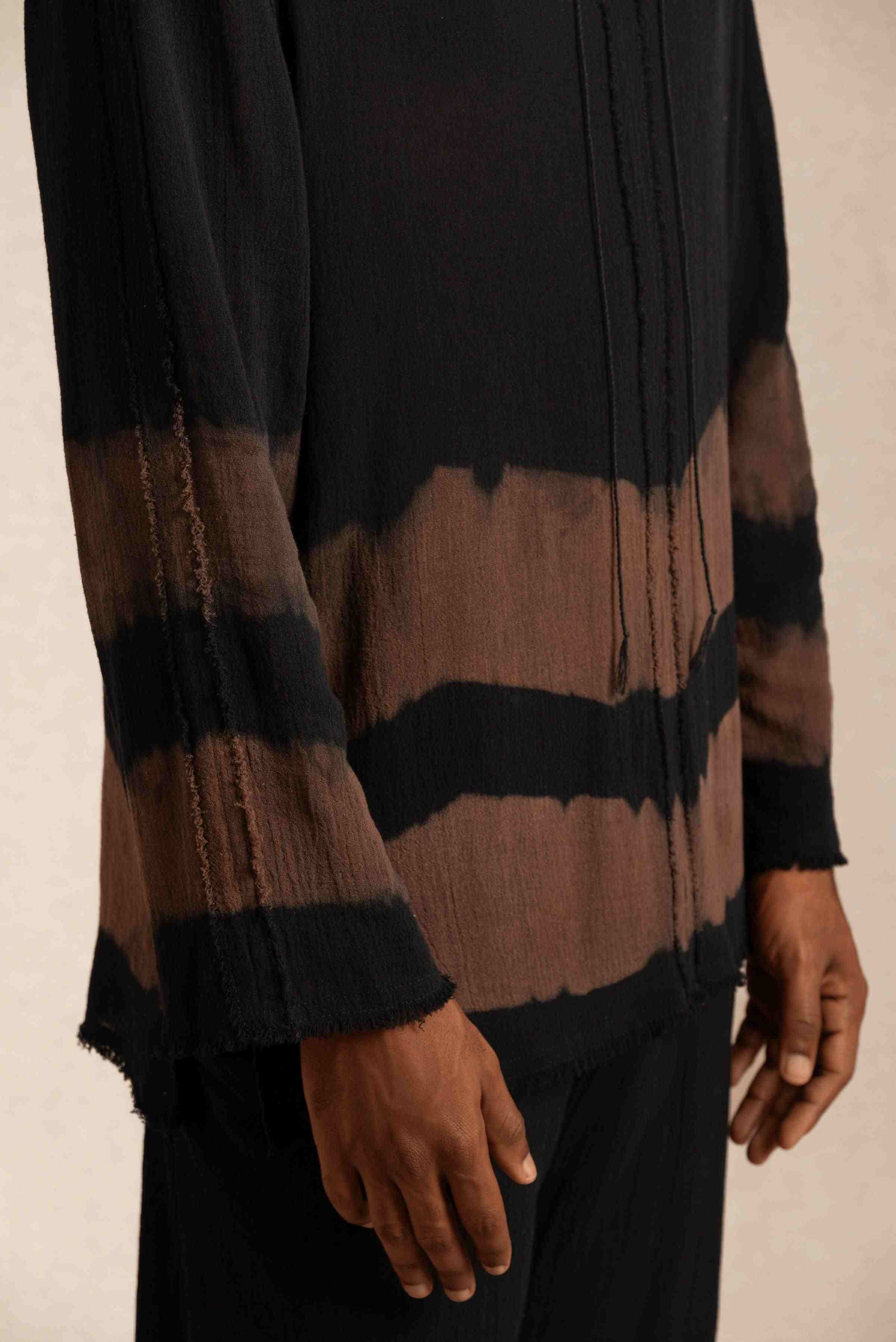 KAXIL SHIRT - BLACK TIE DYE
