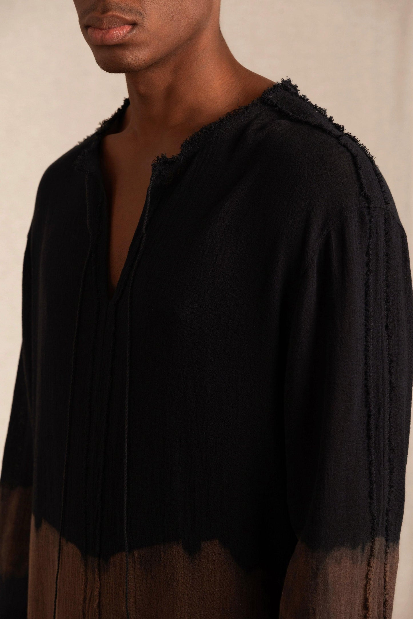 KAXIL SHIRT - BLACK TIE DYE