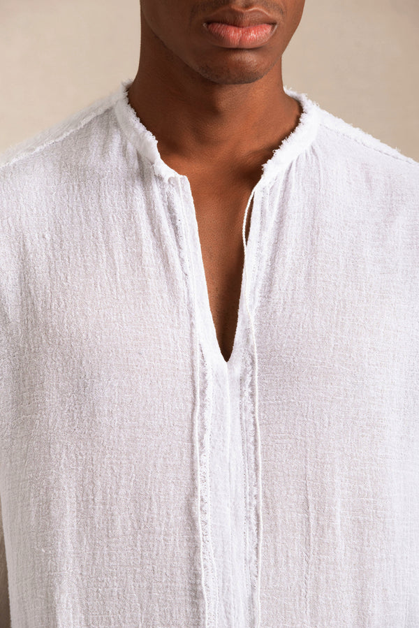 Kaxil Shirt Cotton Gauze - White