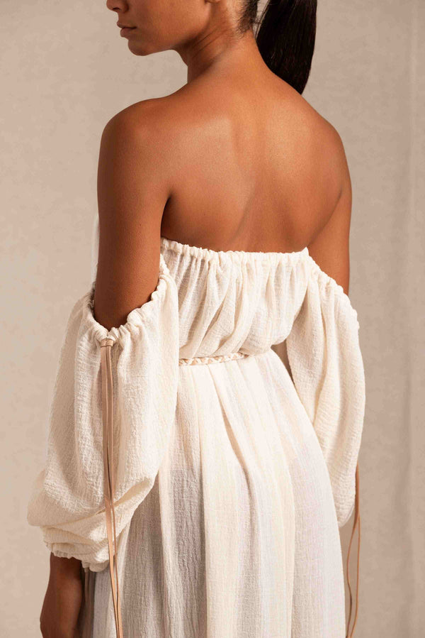 Kikab Dress Cotton Gauze - Natural