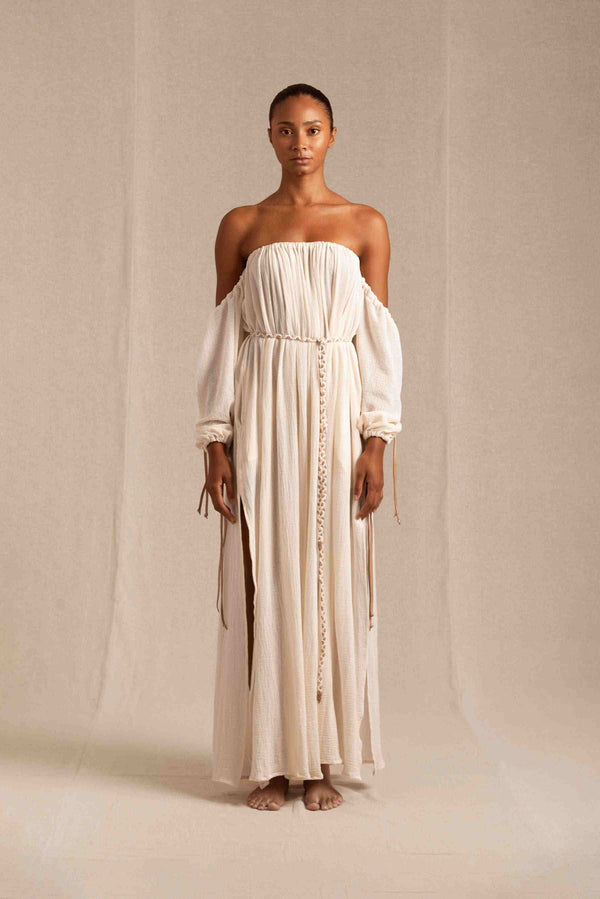 Kikab Dress Cotton Gauze - Natural
