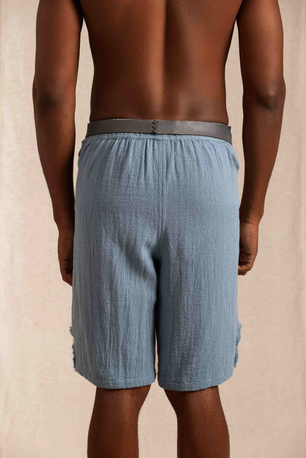 Kulensis Shorts Cotton Jute - Blue Heaven