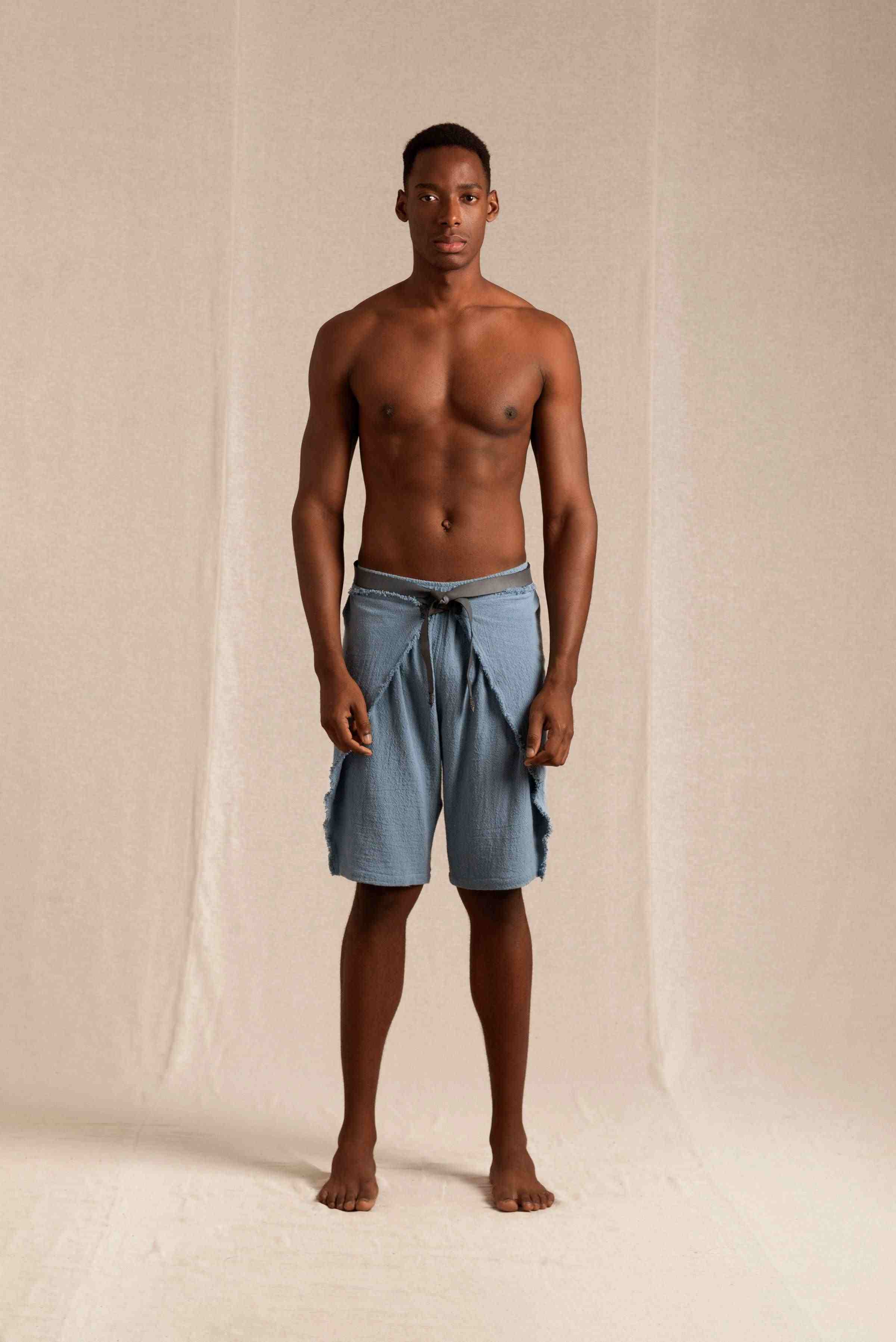 Kulensis Shorts Cotton Jute - Blue Heaven