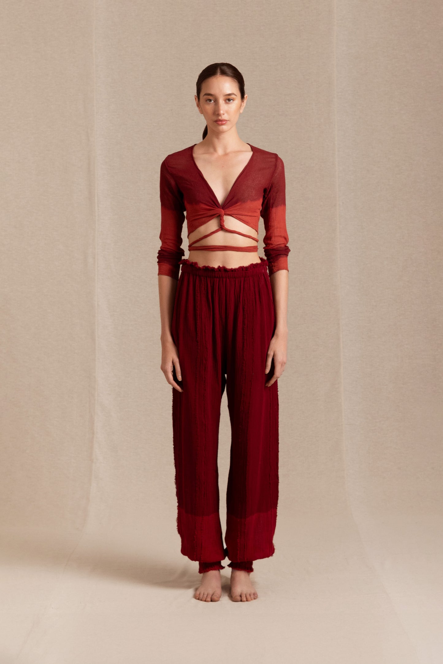 SIBINCHE PANTS - CHERRY TIE DYE