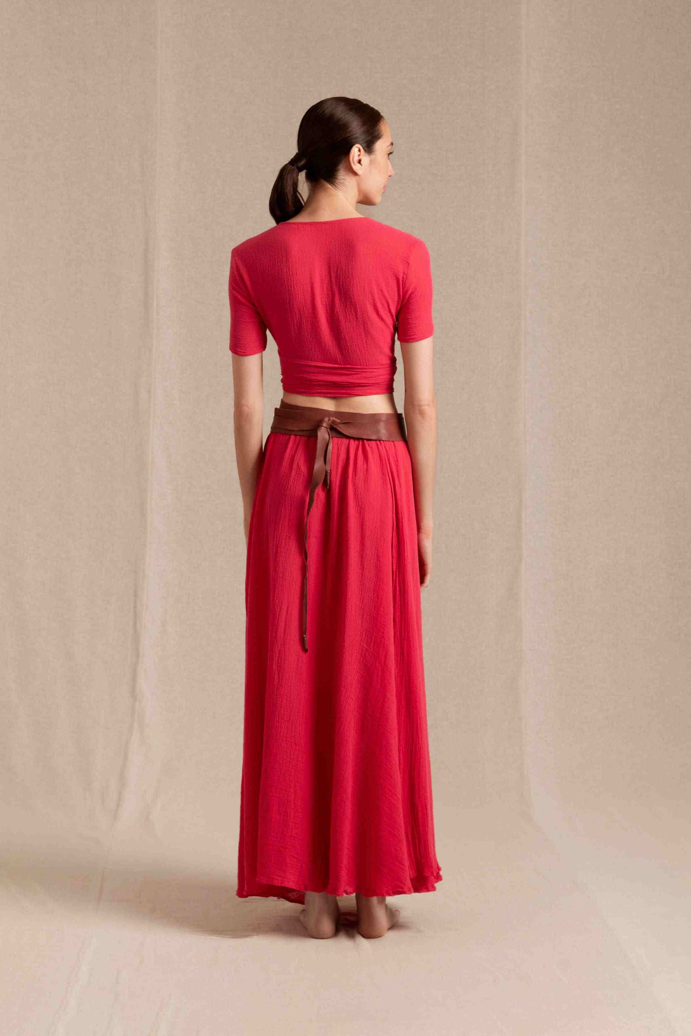 Lahuncito Top Cotton Gauze - Virtual Pink
