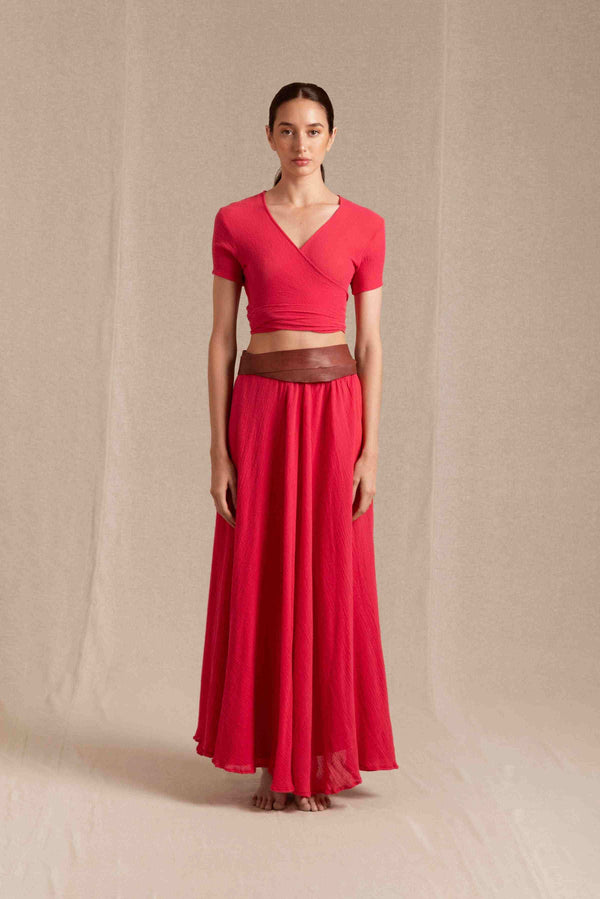 Lahuncito Top Cotton Gauze - Virtual Pink