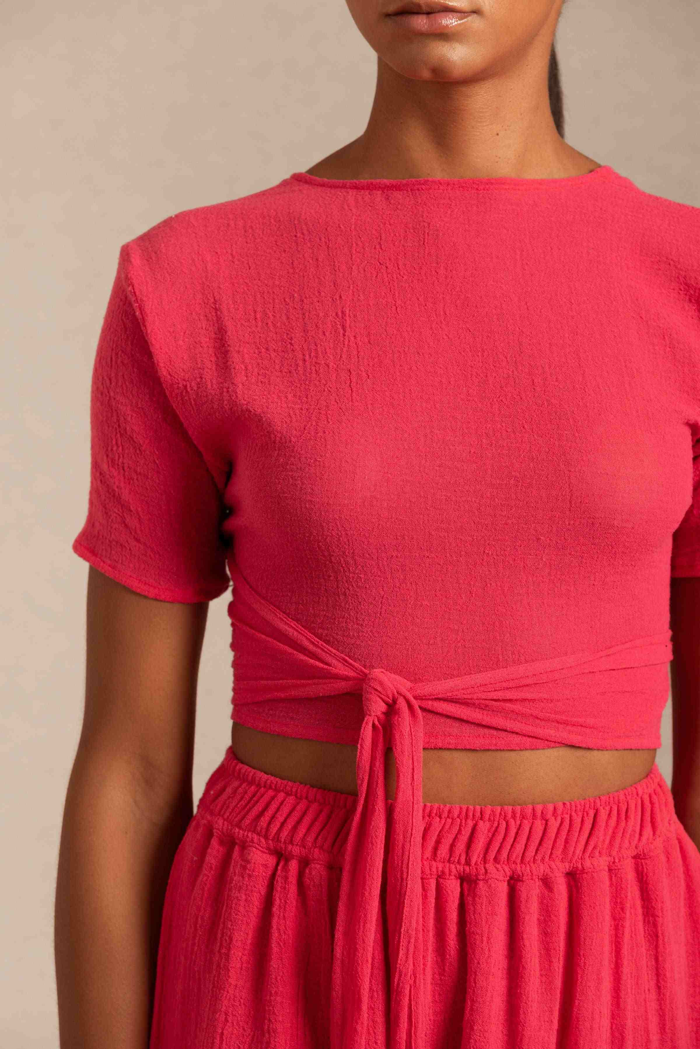 Lahuncito Top Cotton Gauze - Virtual Pink