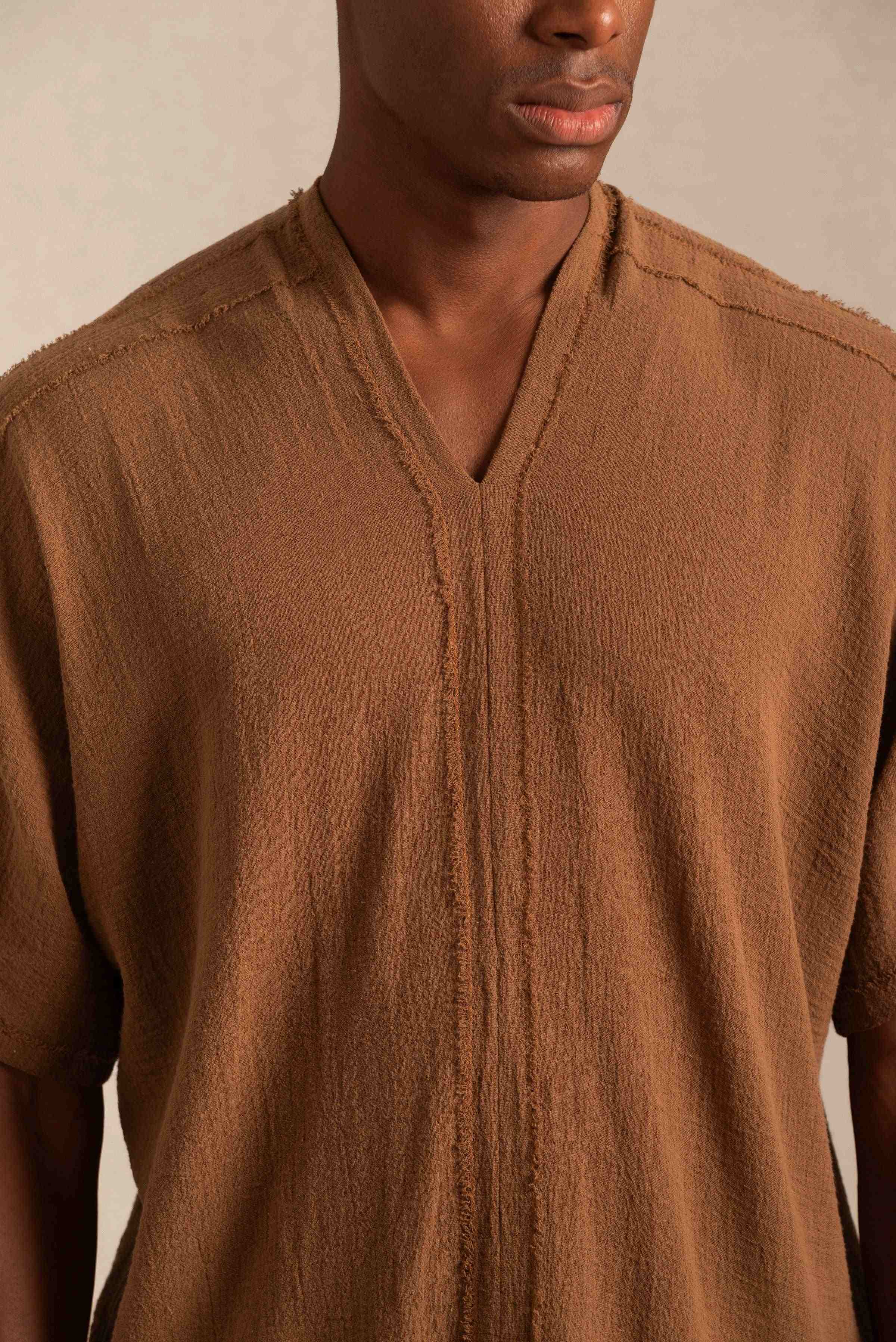 Makulan Shirt Cotton Gauze - Monks Robe