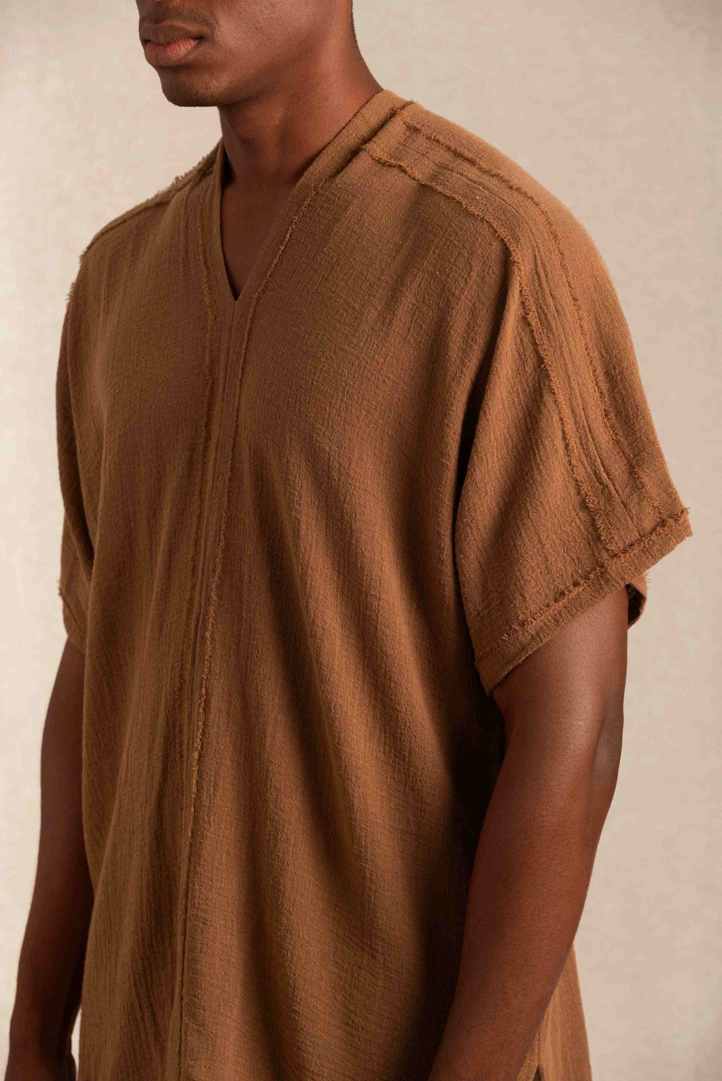 Makulan Shirt Cotton Gauze - Monks Robe