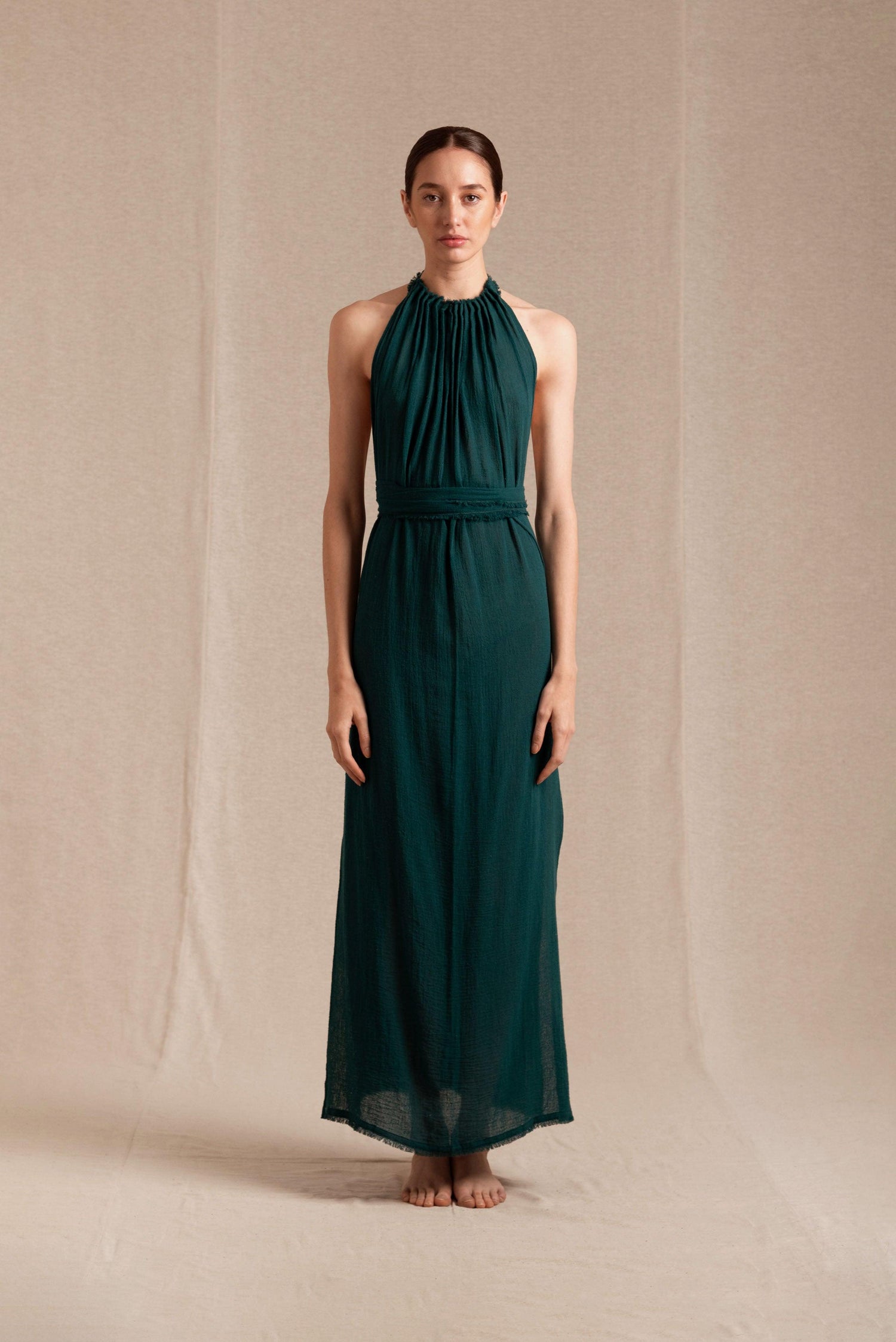 MALKI DRESS - ALPINE GREEN Hover Image