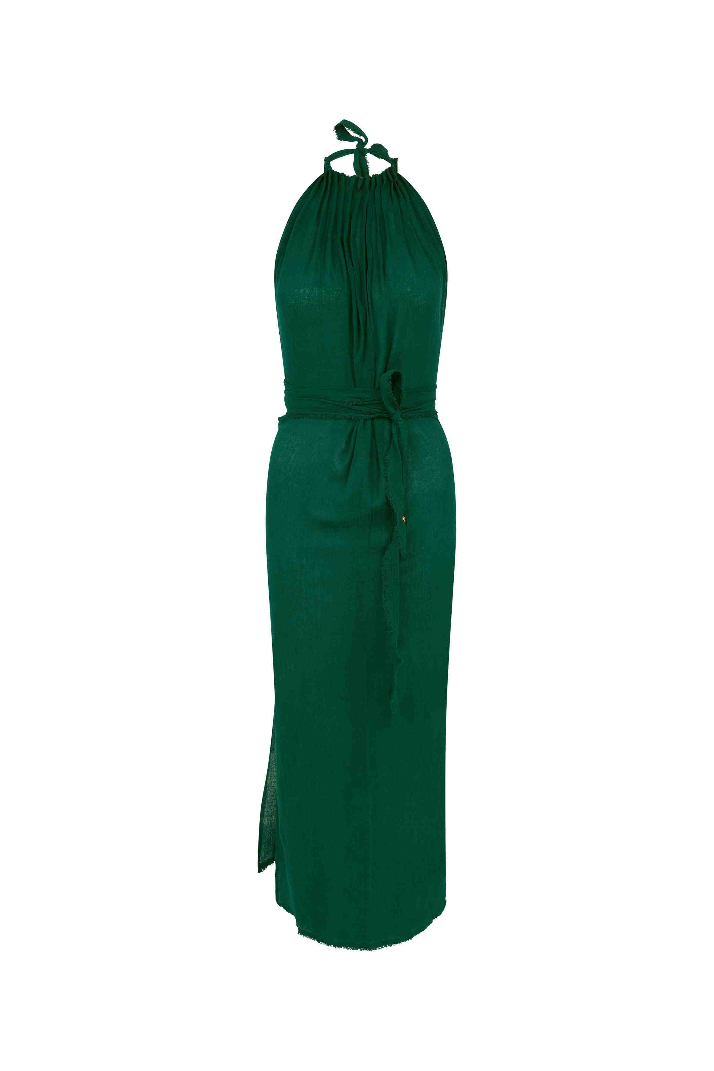 MALKI DRESS - ALPINE GREEN