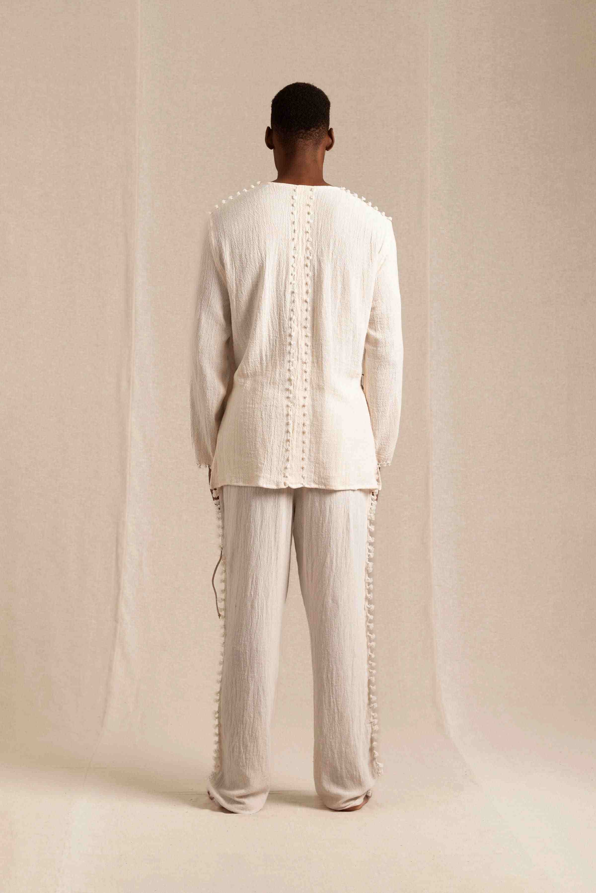 Merey Shirt Artisanal Cotton - Natural