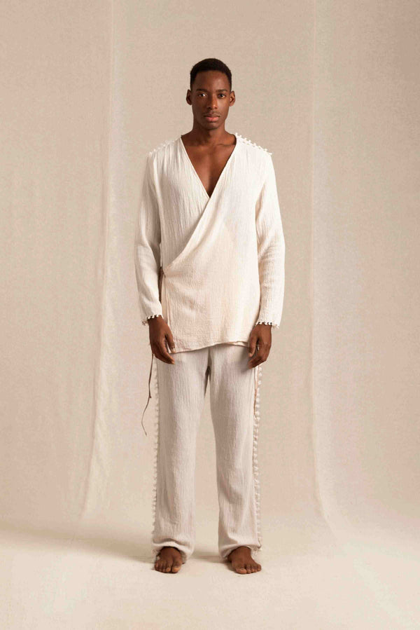 Haab Pants Cotton Jute - Natural