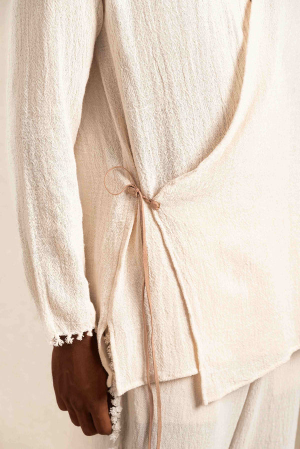 Merey Shirt Artisanal Cotton - Natural