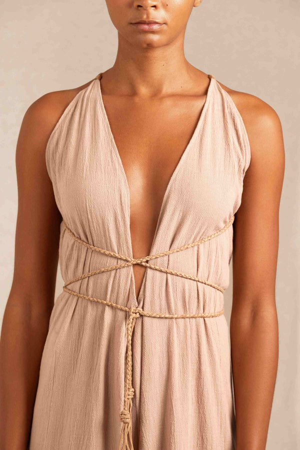 Pakkun Jumpsuit Artisanal Cotton - Antique Rose