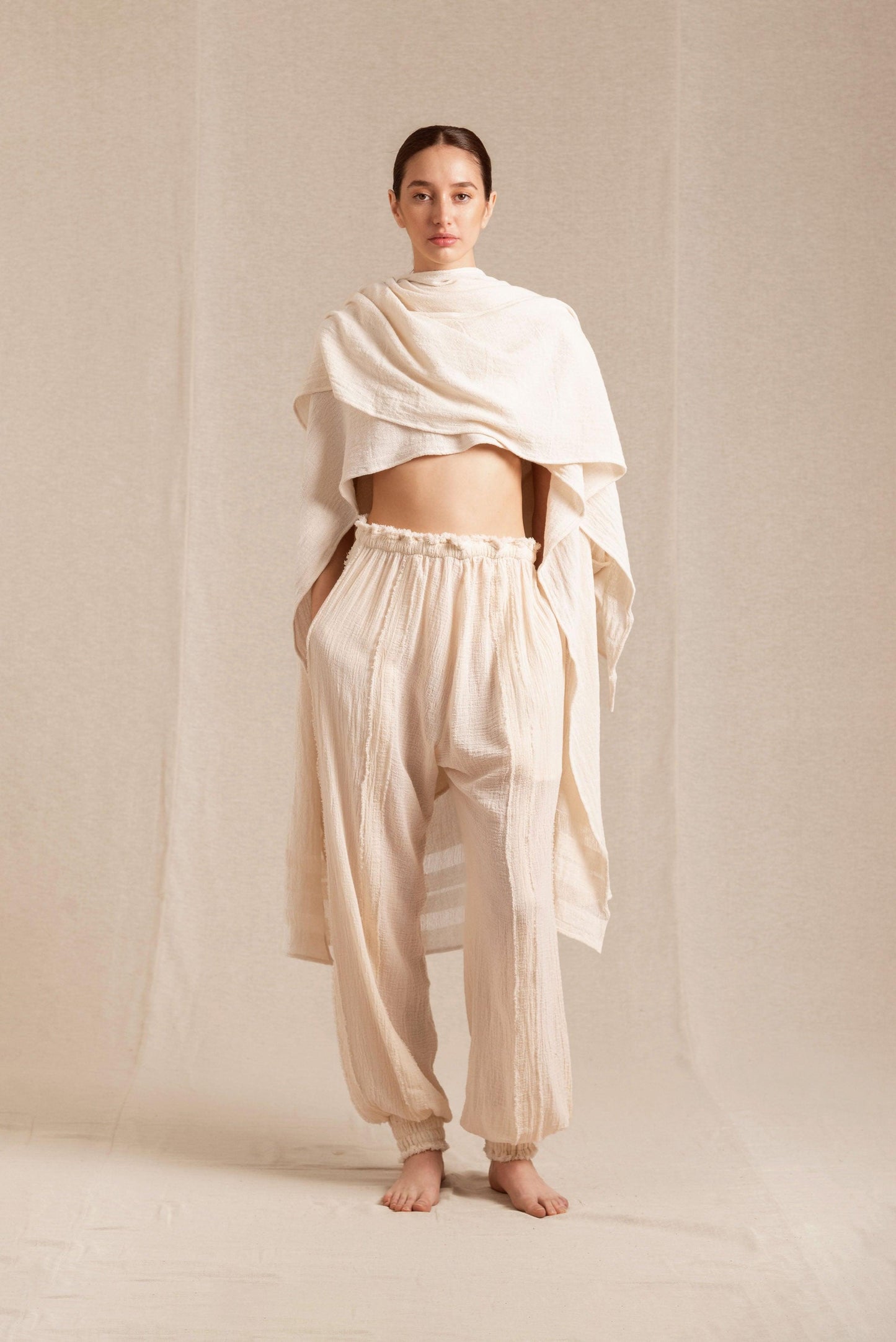 SIBINCHE PANTS - NATURAL