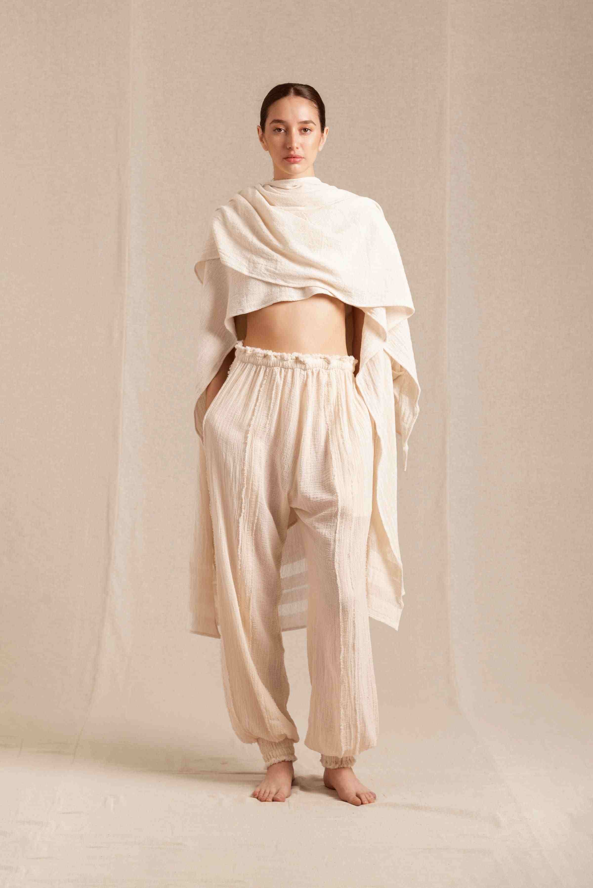 Sibinche Pants Artisanal Cotton - Natural