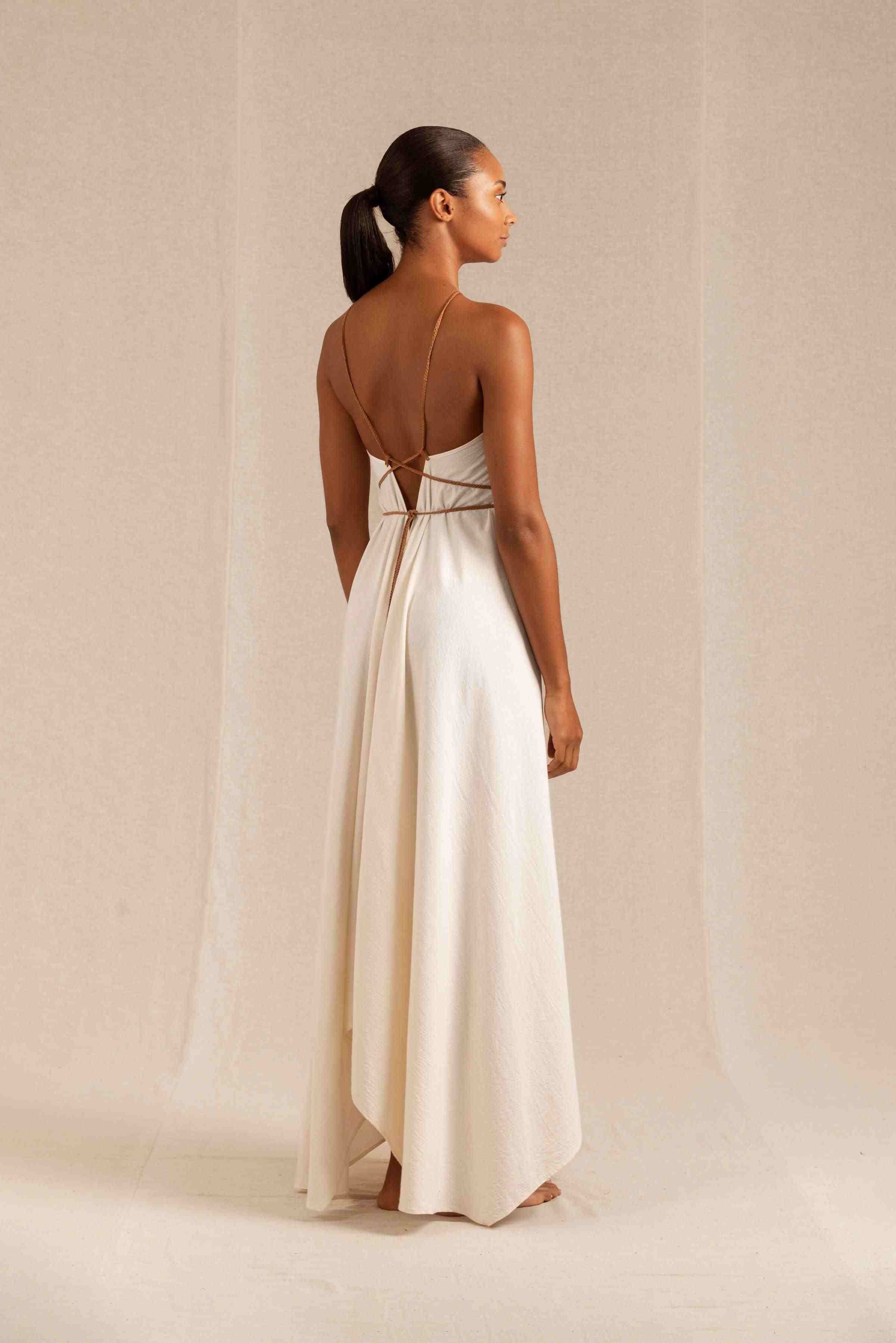 Sinaan Dress Artisanal Cotton - Natural