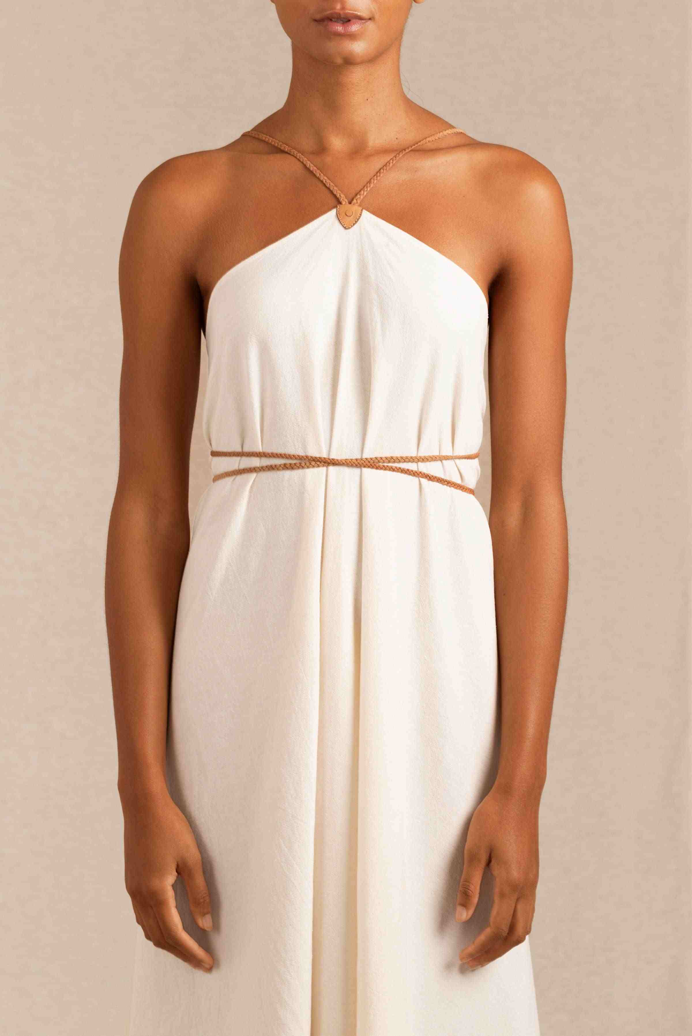 Sinaan Dress Artisanal Cotton - Natural