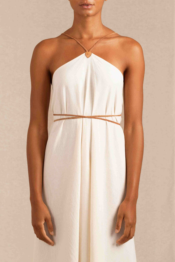 Sinaan Dress Artisanal Cotton - Natural