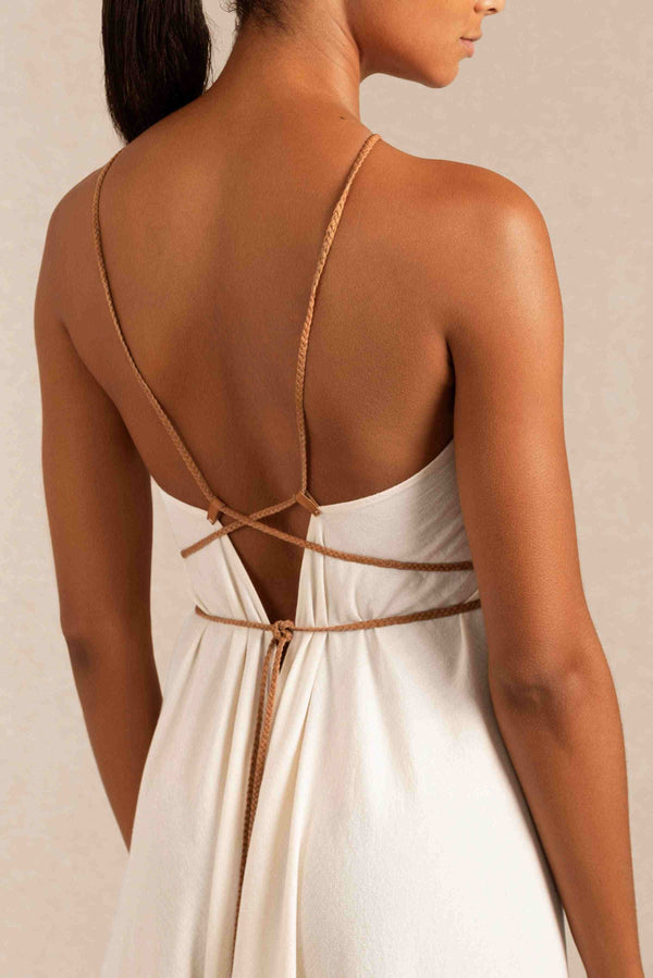 Sinaan Dress Artisanal Cotton - Natural